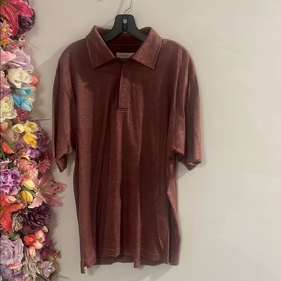 Men's Burgundy ERMENEGILDO ZEGNA Polo Shirt - Picture 1 of 5